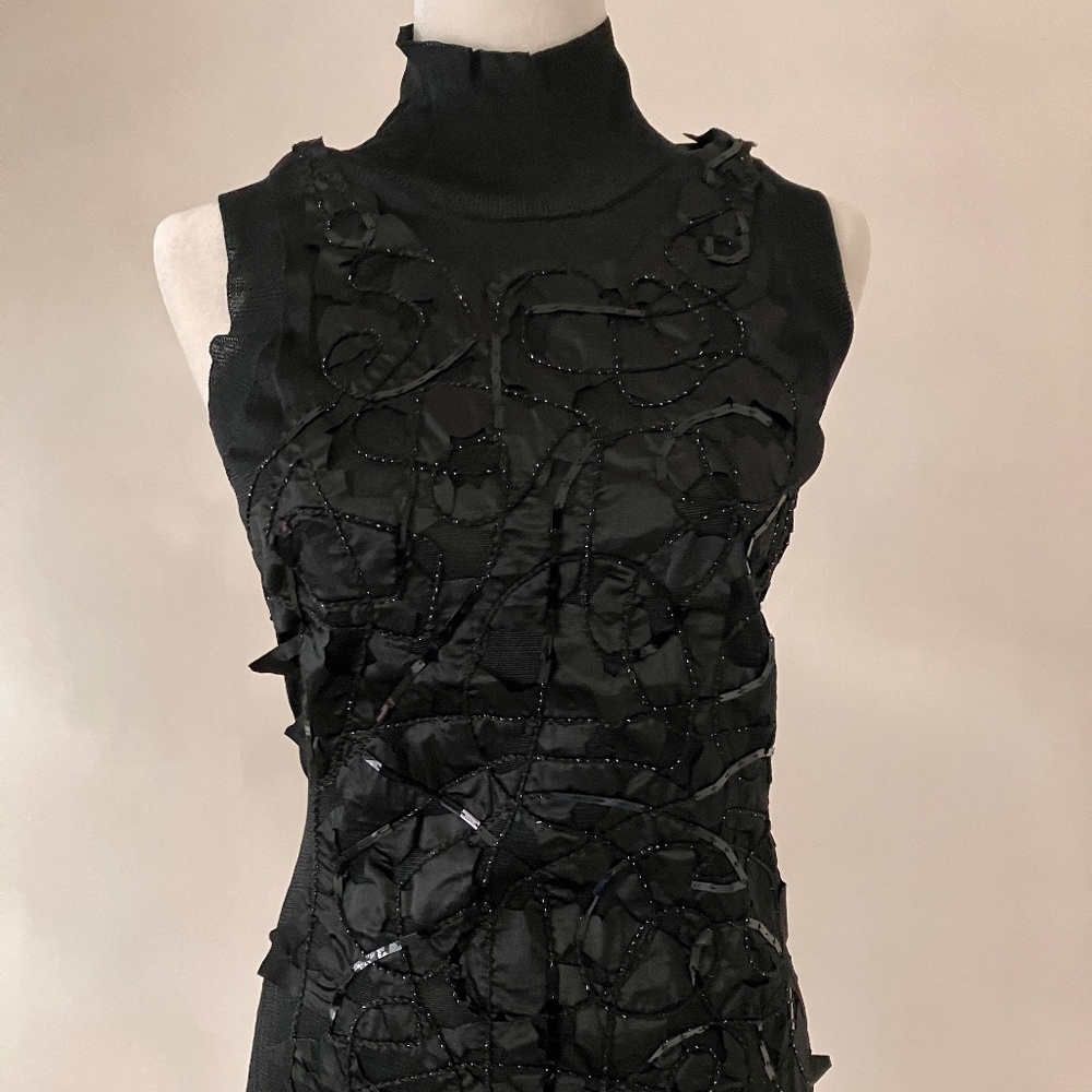 NEW VERSACE JEANS COUTURE SILK EMBELLISHED TOP